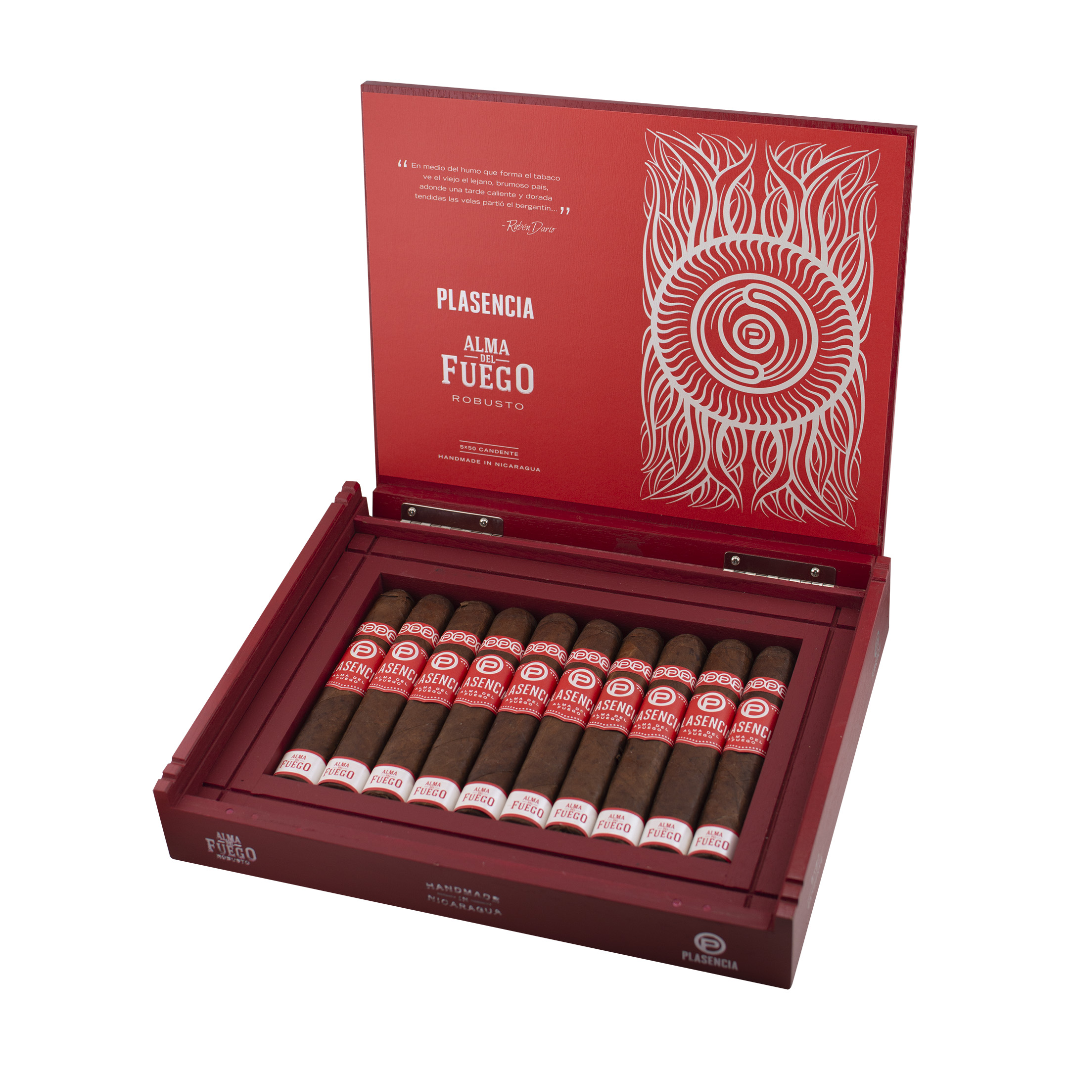 Plasencia Alma del Fuego Candente Robusto Cigar - Box